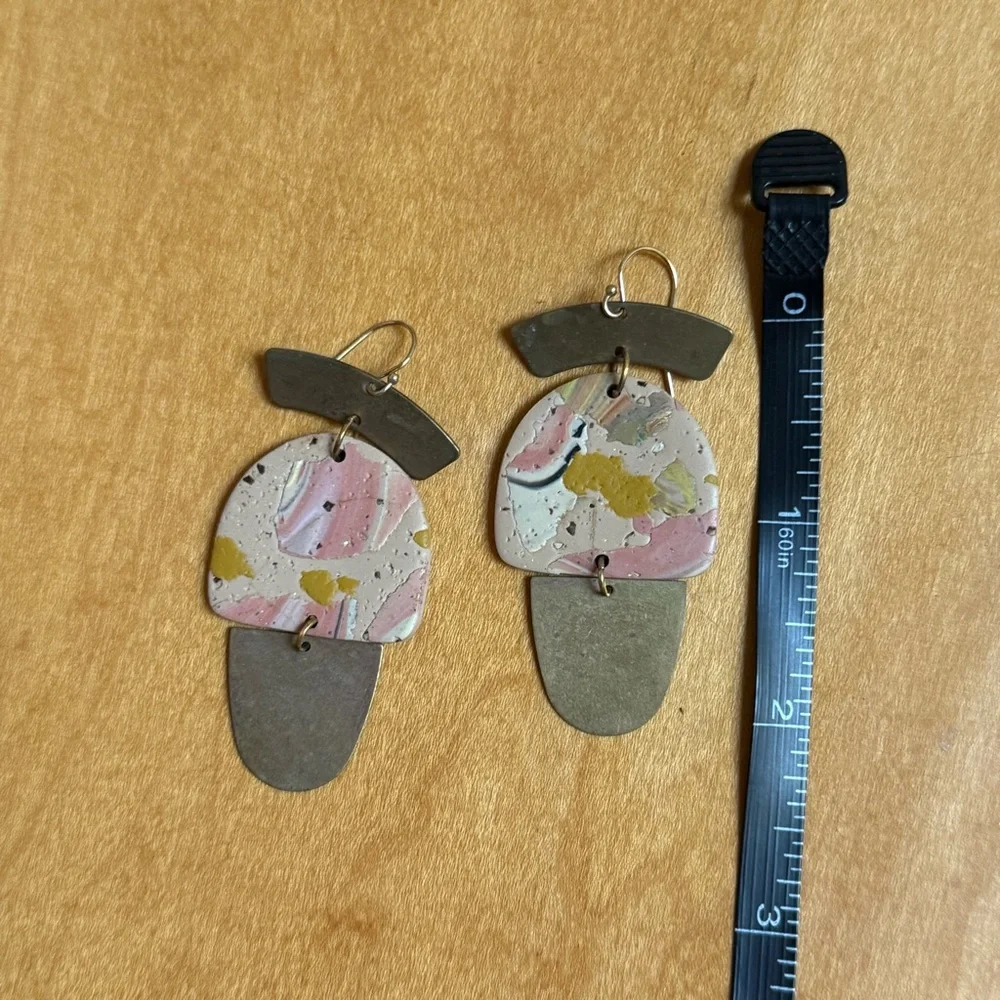 Handmade Clay Earrings - Picture 2 of 5